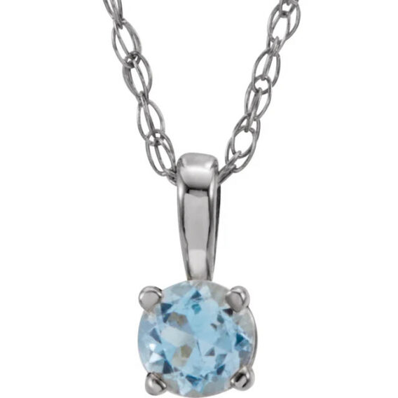 Youth Birthstone Necklace 28393 - Image 3