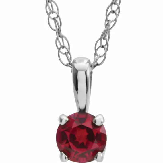 Youth Birthstone Necklace 28393 - Image 4