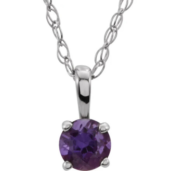 Youth Birthstone Necklace 28393 - Image 5