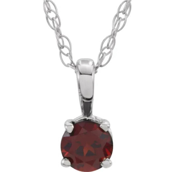 Youth Birthstone Necklace 28393 - Image 7