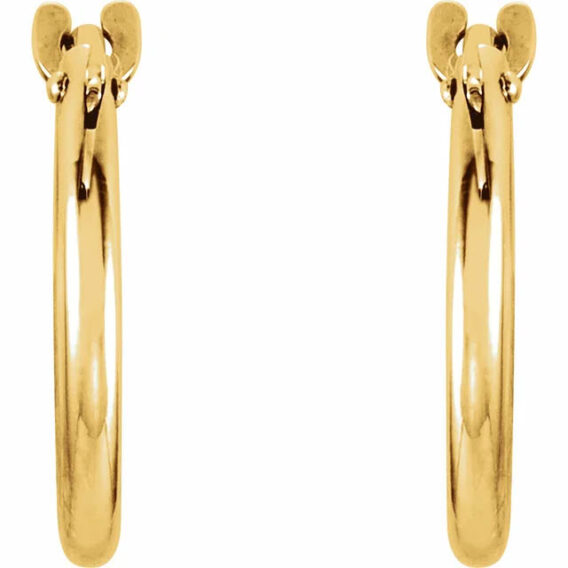 Youth Huggie Earrings - 19100 - Image 2