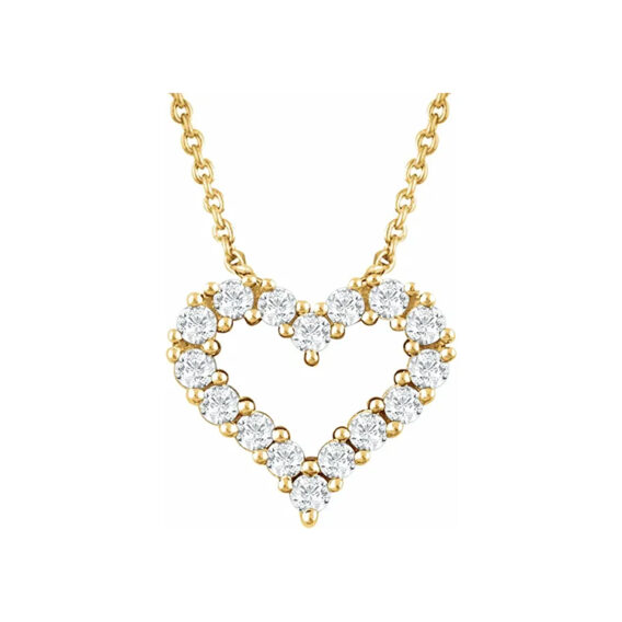 Diamond Heart Necklace - 651759 - Image 2