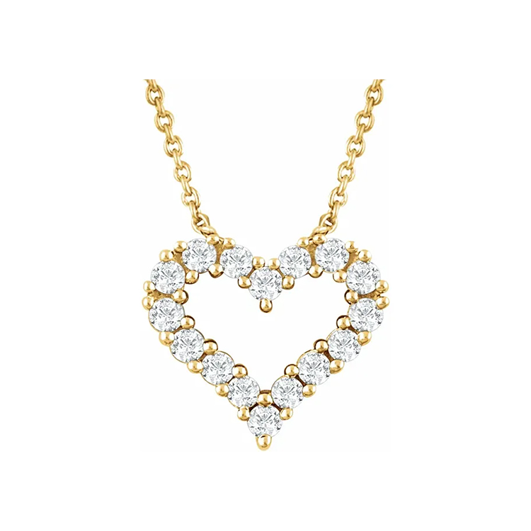 Diamond Heart Necklace - 651759 - Image 2