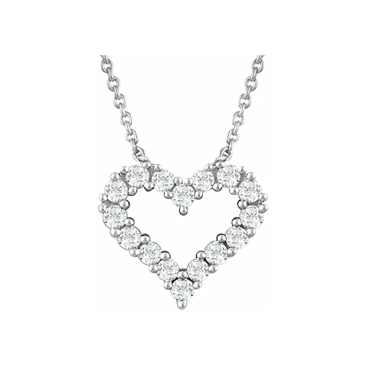 Diamond Heart Necklace - 651759 - Image 3