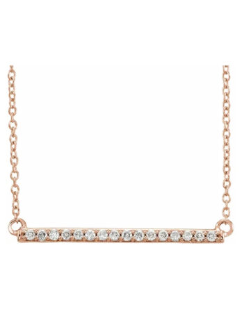 Diamond Bar Necklace 651738 - POPULAR CHOICE