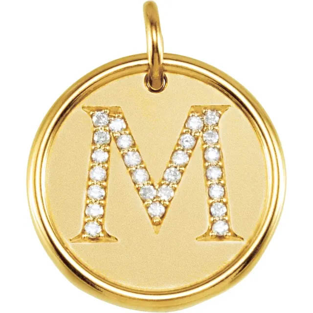 Initial Pendant, Diamond Initials - 85088 - Image 12