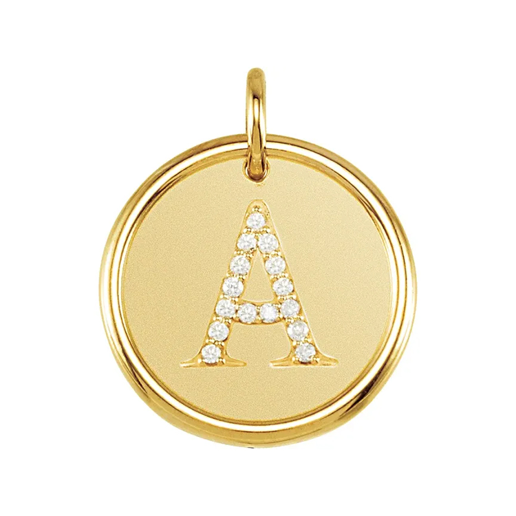 Initial Pendant, Diamond Initials - 85088