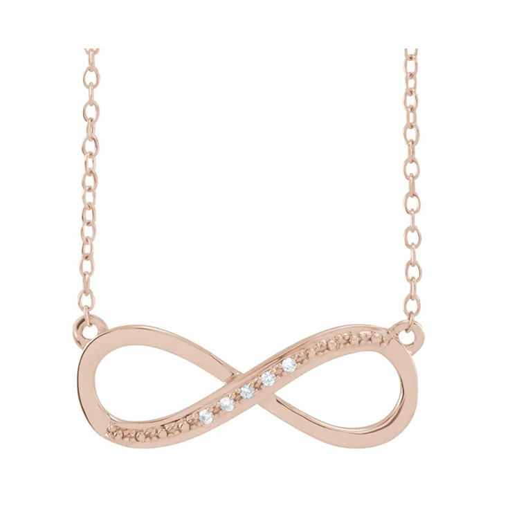 Diamond Infinity Necklace 651091 - POPULAR CHOICE - Image 4