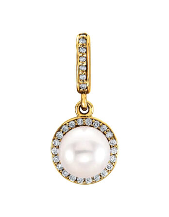 Pearl Pendant, Diamond Halo-Style - 85901