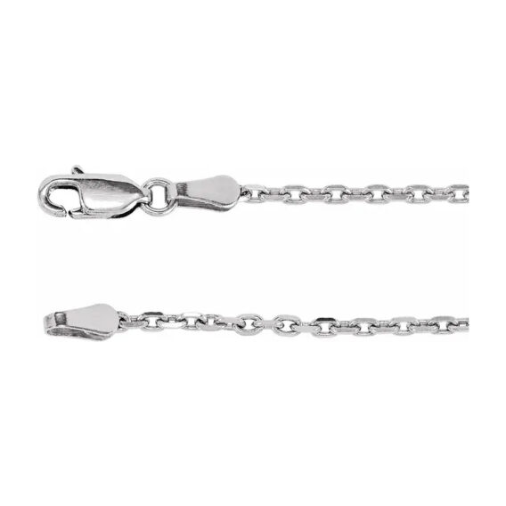 Chain Bracelet, 2mm Diamond-Cut Cable Chain - CH524 - Image 2