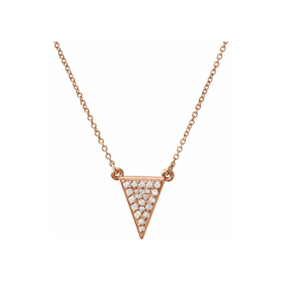 Triangle Diamond Necklace 86423 - Image 3