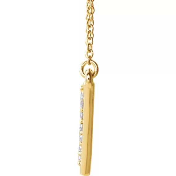 Triangle Diamond Necklace 86423 - Image 2