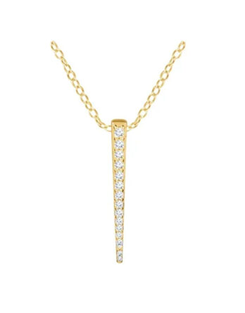 Vertical Bar Diamond Necklace 652217