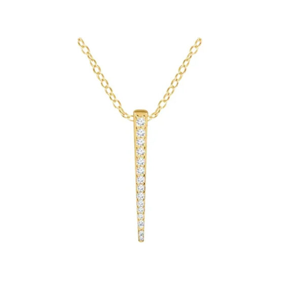 Vertical Bar Diamond Necklace 652217