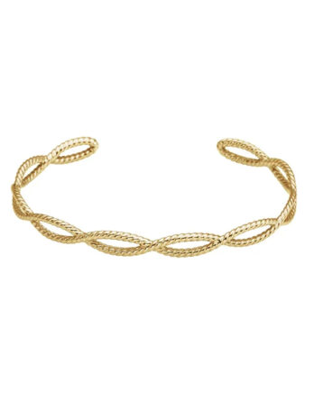 Cuff Bracelet, Rope Inspired Design - BRC760