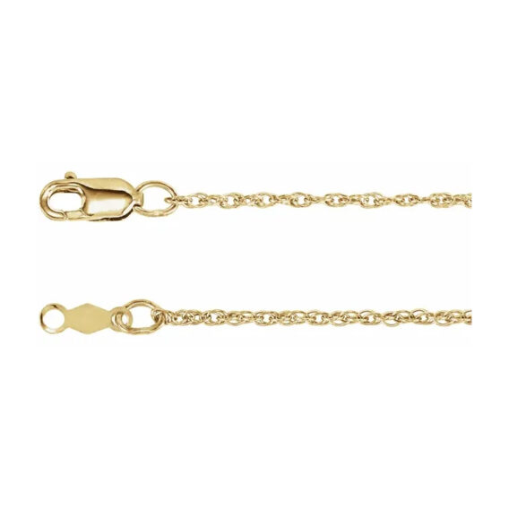 Chain Bracelet, .75mm, 1mm, 1.25mm, 1.5mm Rope Chain - CH473 - Image 4