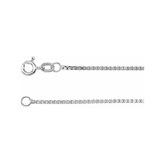 Chain Bracelet, 1.3 mm Diamond-Cut Box Chain - CH489 - Image 2