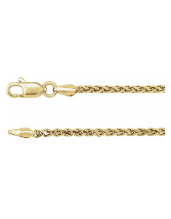Chain Bracelet, 2mm Diamond-Cut Wheat Chain - CH521