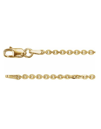 Chain Bracelet, 1.75mm Diamond-Cut Cable Chain - CH125