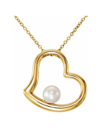 Pearl Heart Necklace - 86315