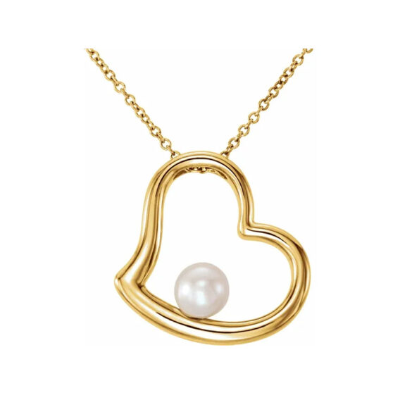 Pearl Heart Necklace - 86315