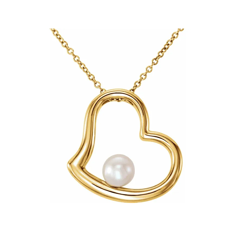 Pearl Heart Necklace - 86315