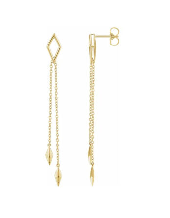 Dangle Earrings, Chain Design - 652334