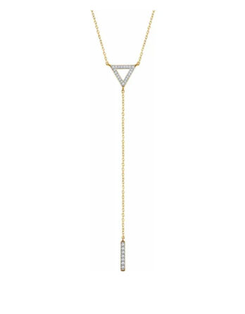 Y Necklace, Diamond Triangle Style - 652300