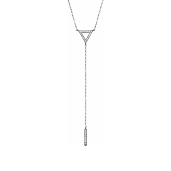 Y Necklace, Diamond Triangle Style - 652300 - Image 3