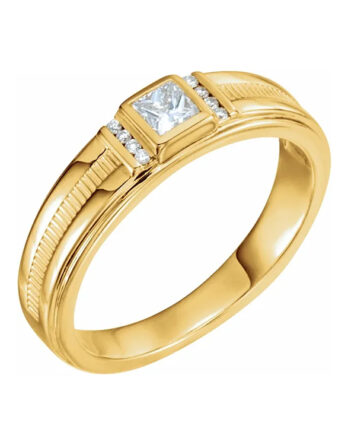 Accented Mens Diamond Ring - 9846