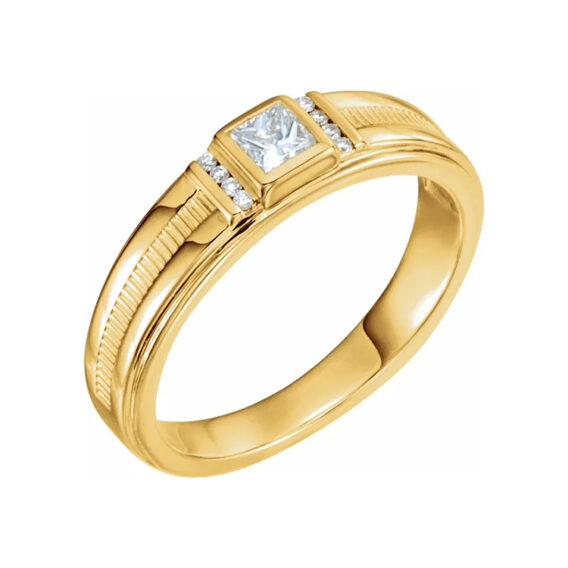 Accented Mens Diamond Ring - 9846