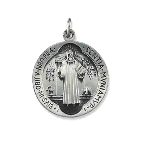 St. Benedict Medal, Necklace or Pendant - R41340 - Image 2