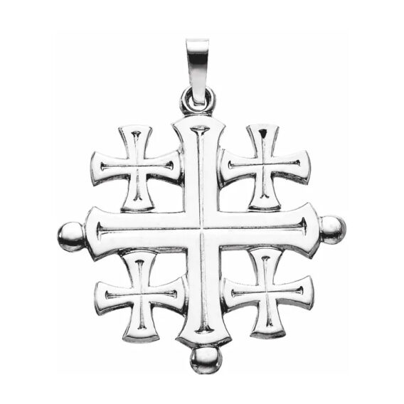 Jerusalem Cross Pendant - R16148 - Image 2