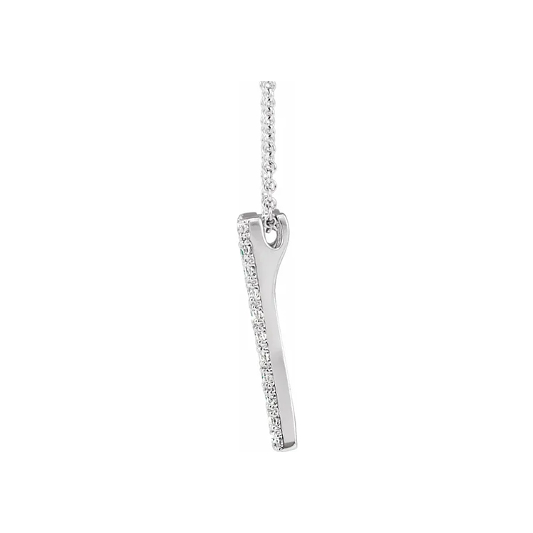 Diamond Necklace, Geometric Rectangle Style - 652311 - Image 3