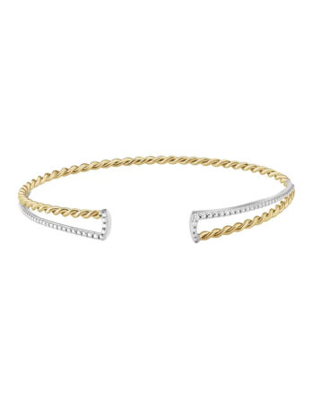 Cuff Bracelet, Twisted Rope Design - 652763