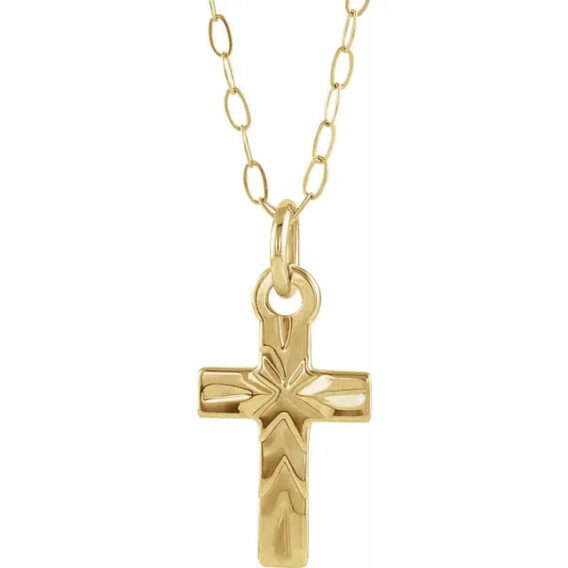 Youth Cross Necklace - 19527 - Image 2