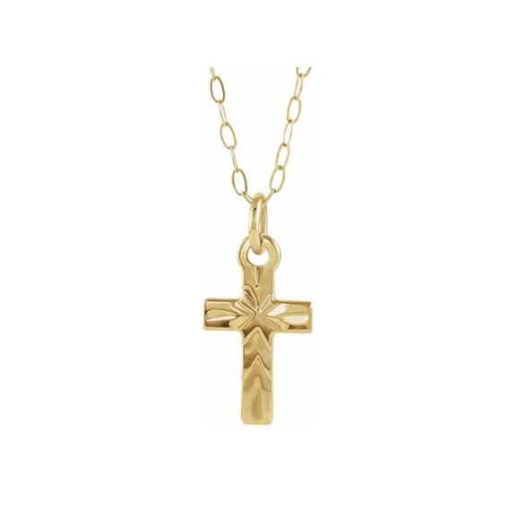 Youth Cross Necklace - 19527