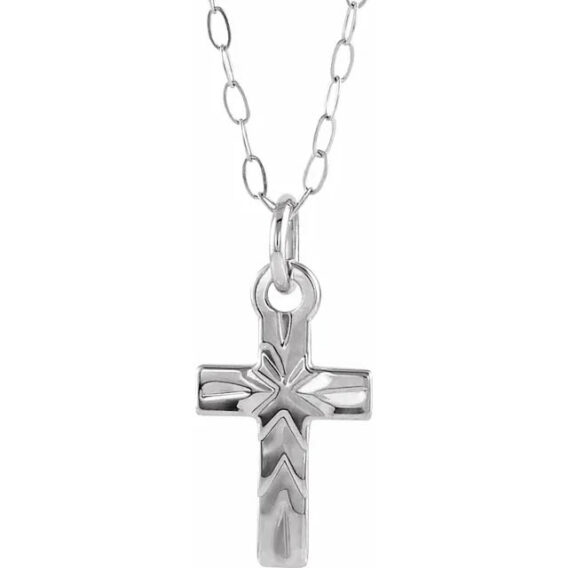 Youth Cross Necklace - 19527 - Image 3