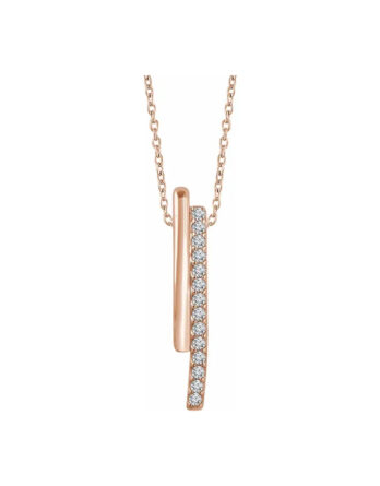 Diamond Bar Necklace 652346