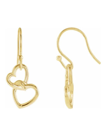 Dangle Heart Earrings 83005