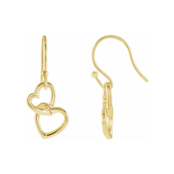 Dangle Heart Earrings 83005
