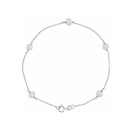 Pearl Bracelet, Five Station Style - CH188