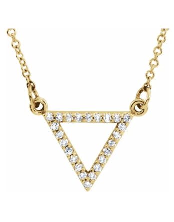 Diamond Triangle Necklace 85864