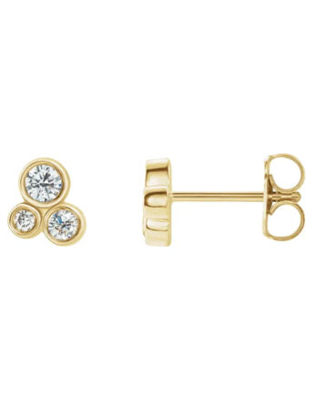 Diamond Cluster Earrings 86752