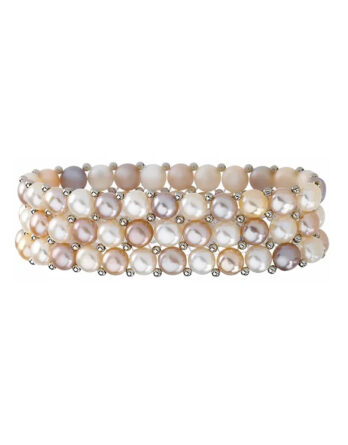 Multi-Colored Pearl Stretch Bracelet 63927 - POPULAR CHOICE