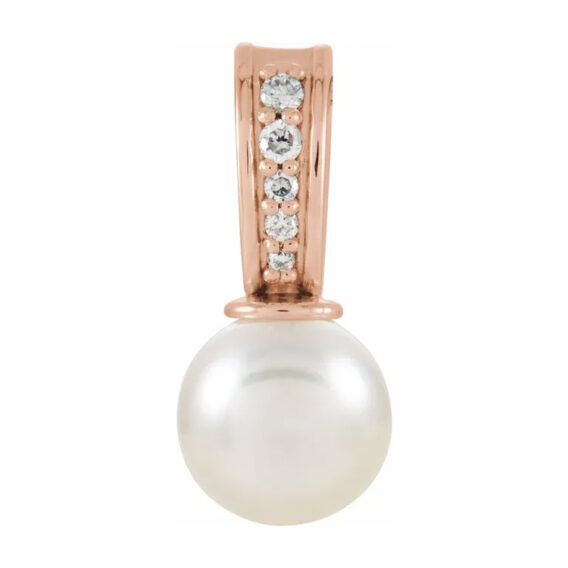Diamond and Pearl Pendant - 85911 - Image 2
