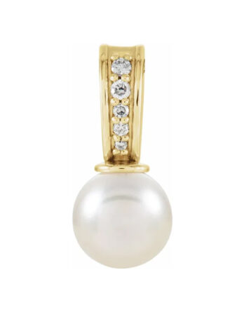 Diamond and Pearl Pendant - 85911