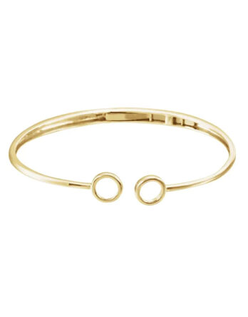 Cuff Bracelet, Hinged Circle Style - 652117