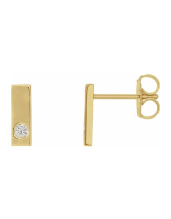 Diamond Bar Earrings 86782
