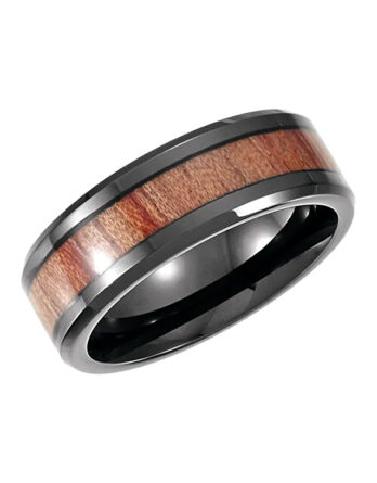 Wedding Band, Wood Inlay - COR251